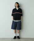 「HOTEL PALACE」オテルパラス レトロボーダーパイルスキッパーシャツ