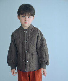 UNITED ARROWS green label relaxing 【スタメンシリーズ】ダイヤキルト ブルゾン/ キッズ 100cm-160cm ユナイテッドアローズ グリーンレーベルリラクシング ジャケット・アウター その他のジャケット・アウター ホワイト ブラック ブラウン【送料無料】