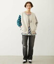 THREE PATTERN STRIPE L/S TOP