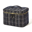 Francfranc ツイード バニティポーチ L フランフラン 財布・ポーチ・ケース ポーチ ブラック【送料無料】