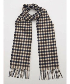 Aquascutum MEN Cashmere Club Check MUFFLER アクアスキュータム ファッション雑貨 マフラー・ストール・ネックウォーマー ネイビー【送料無料】