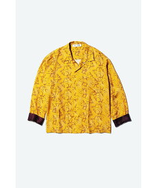 TOGA TOO Inner print shirt トーガ トップス シャツ・ブラウス イエロー ネイビー【送料無料】