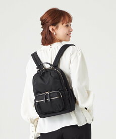 MONICA 13ポケットナイロンリュック SMALL モニカ バッグ リュック・バックパック ブラック ベージュ ネイビー【送料無料】