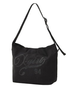 �ySALE�^30%OFF�zX-girl LOGO AND NUMBER MESSENGER BAG �G�b�N�X�K�[�� �o�b�O ���̑��̃o�b�O �u���E�� �u���b�N�y���������z