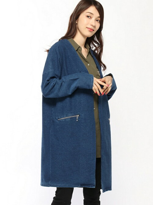 Daisy Merry カットデニムノーカラーコート Rakuten Fashion 楽天
