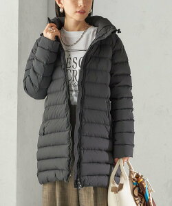 SHIPS WOMEN �ySHIPS�ʒ��zPYRENEX:SPOUTNIC LONG SOFT �V�b�v�X �W���P�b�g�E�A�E�^�[ ���[�g���R�[�g �u���b�N �l�C�r�[�y���������z