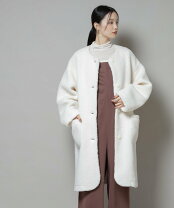 楽天市場】ノーカラーコート ロング（サイズ（S/M/L）フリー 新品未 