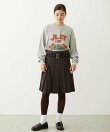 HENLEY NECK GRAPHIC L/S TOP