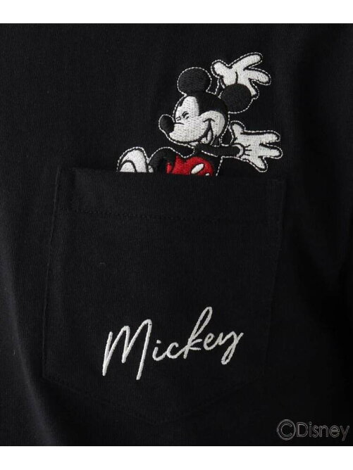 Base Station Disney ディズニー ポケット刺繍 ミッキーマウス コットン半袖tシャツ Rakuten Fashion 楽天ファッション 旧楽天ブランドアベニュー Cq7223