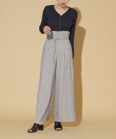 JILL by JILL STUART 2wayハイウエストワイドパンツ ジル バイ ジル スチュアート パンツ その他のパンツ ブラウン グレー ホワイト【送料無料】