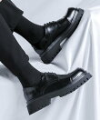 【shoes365】メンズ PUレザーハイソールストレートチップシューズ