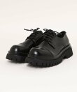 【shoes365】メンズ PUレザーハイソールストレートチップシューズ