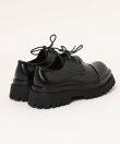 【shoes365】メンズ PUレザーハイソールストレートチップシューズ