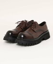 【shoes365】メンズ PUレザーハイソールストレートチップシューズ