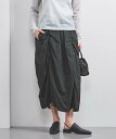 【SALE／40%OFF】UNITED ARROWS MANTECO シャーリング スカート ユナイテッドアローズ スカート ロング・マキシスカート ホワイト ブラック【送料無料】