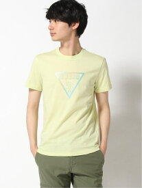 【SALE／50%OFF】GUESS (M)Triangle Logo Tee ゲス トップス カットソー・Tシャツ ブラック ホワイト イエロー