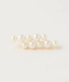 【SALE／70%OFF】UNITED ARROWS green label relaxing ダブルライン フェイクパール ブローチ ユナイテッドアローズ アウトレット アクセサリー・腕時計 ブローチ・コサージュ・バッジ ホワイト