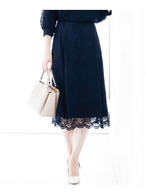 Mk Michel Klein 洗える フレアーレーススカート Rakuten Fashion 楽天ファッション 旧楽天 ブランドアベニュー Q