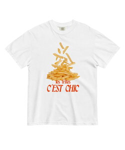bonjour records Polychrome Goods/�|���N���[���O�b�Y Les Frites, C'est Chic T-Shirt �{���W���[�����R�[�h �g�b�v�X �J�b�g�\�[�ET�V���c �z���C�g�y���������z