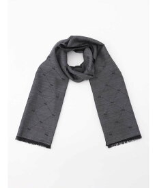 Aquascutum MEN WOOL&SILK STOLE アクアスキュータム ファッション雑貨 マフラー・ストール・ネックウォーマー グレー ネイビー レッド【送料無料】