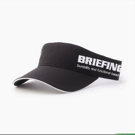 BRIEFING GOLF 【BRIEFING GOLF/ブリーフィングゴルフ】MENS ROUND LOGO VISOR ブリーフィング 帽子 サンバイザー ブラック ベージュ カーキ ネイビー【送料無料】