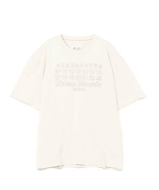 Maison Margiela エンブロイダーロゴ Tシャツ メゾンマルジェラ トップス カットソー・Tシャツ グレー【送料無料】