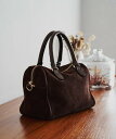 russet 【1/21 9:59まで20%ポイントバック】スエード2WAYミニボストンバッグ ラシット バッグ ボストンバッグ グレー【送料無料】