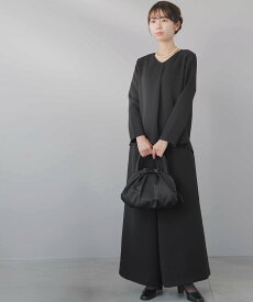 festinalente リラックス ワイドパンツ ブラックフォーマル エーダブルシー スーツ・フォーマル スーツパンツ ブラック【送料無料】