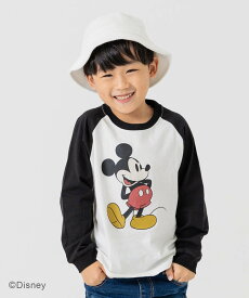 Disney ＜ディズニー＞ミッキーマウス/長袖Tシャツ チルツー トップス カットソー・Tシャツ グリーン グレー ホワイト ブラック