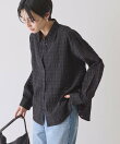 シアーチェックシャツ