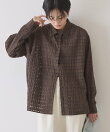 シアーチェックシャツ