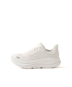 HOKA HOKA BONDI 9 WHITE / WHITE �A�g���X �V���[�Y�E�C �X�j�[�J�[ �z���C�g�y���������z