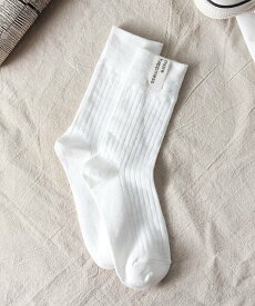 【SALE／5%OFF】aimoha かわいい 綿丈夫シンプルな靴下 アイモハ 靴下・レッグウェア 靴下 ブラック レッド ベージュ グレー イエロー ホワイト ブルー パープル グリーン