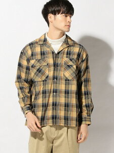 �ySALE�^70%OFF�zTHE COMMON TEMPO THE COMMON TEMPO/(M)BIG OPEN COLLOAR SHIRTS �U�R�����e���| �g�b�v�X �V���c�E�u���E�X �x�[�W�� �u���b�N�y���������z