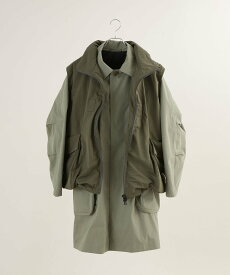 【SALE／60%OFF】NANO universe emulation/別注 ExpansionCoat&vest ナノユニバース ジャケット・アウター その他のジャケット・アウター グリーン ネイビー【送料無料】