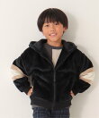 ボアフリース袖切り替えパーカー(120~160cm)