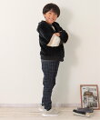 ボアフリース袖切り替えパーカー(120~160cm)