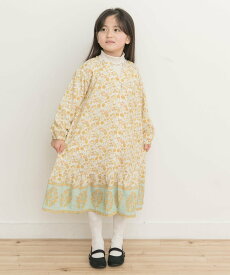 【SALE／30%OFF】URBAN RESEARCH DOORS アラベスクワンピース(KIDS) アーバンリサーチドアーズ ワンピース・ドレス ワンピース イエロー ブルー【送料無料】