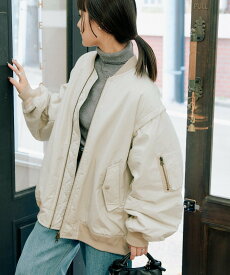 【SALE／30%OFF】CIAOPANIC TYPY 累計販売数2万枚!【新色登場/ユニセックス】ボリュームスリーブMA-1 チャオパニックティピー ジャケット・アウター ブルゾン・ジャンパー ブラック ブラウン ホワイト カーキグリーン【送料無料】