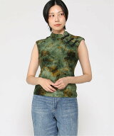 Desigual Tシャツ ノースリーブ デシグアル トップス ノースリーブ・タンクトップ グリーン【送料無料】