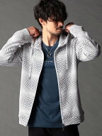 NICOLE CLUB FOR MEN ジオメトリックジップアップパーカー ニコル トップス パーカー・フーディー【送料…