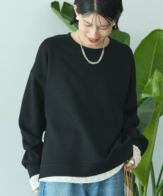 AMERICAN HOLIC 【WEB限定】サイドスリットポンチプルオーバー アメリカンホリック トップス スウェット・トレーナー グレー ホワイト ブラック