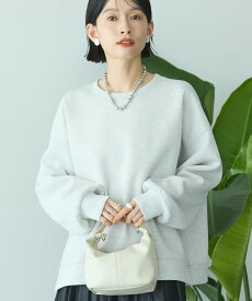 AMERICAN HOLIC 【WEB限定】サイドスリットポンチプルオーバー アメリカンホリック トップス スウェット・トレーナー グレー ホワイト ブラック