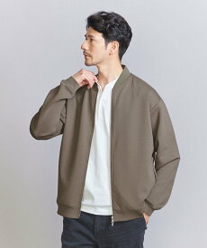 BEAUTY&YOUTH UNITED ARROWS 【WEB限定 WARDROBE SMART】ダブルニット ジップブルゾン/セットアップ対応 ビューティー＆ユース　ユナイテッドアローズ トップス パーカー・フーディー ブラック グレー カーキ ブルー【送料無料】