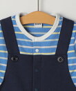 SHIPS KIDS:70~80cm / フェイク サスペンダー ロンパース