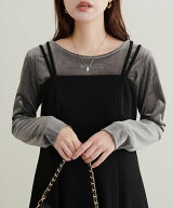 natural couture 前後2WAY長袖プルオーバー ナチュラルクチュール トップス その他のトップス グレー ホ…