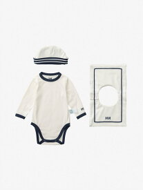 HELLY HANSEN 【公式】マイファーストHHロングスリーブマリンロンパースセット(ベビー) ヘリーハンセン マタニティウェア・ベビー用品 その他のベビーグッズ ピンク ホワイト ネイビー【送料無料】