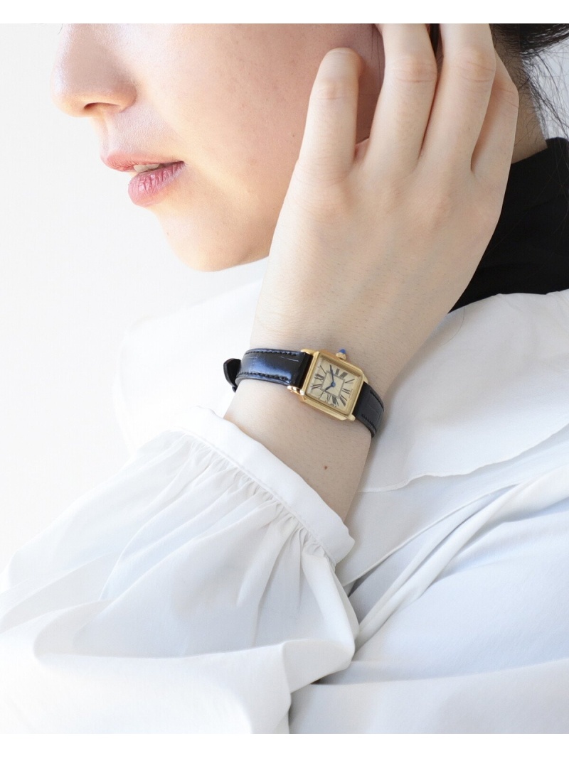 Demi-Luxe BEAMS｜Demi-Luxe BEAMS / スクエア 型押レザー 腕時計
