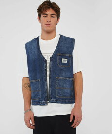 GUESS Originals (M)GUESS Originals Denim Vest ゲス トップス ベスト・ジレ ブルー【送料無料】