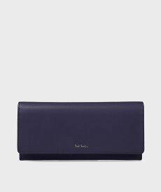 【SALE／50%OFF】Paul Smith 【公式】クラシックレザー 長財布 ポール・スミス　アウトレット 財布・ポーチ・ケース 財布 レッド ブルー【送料無料】